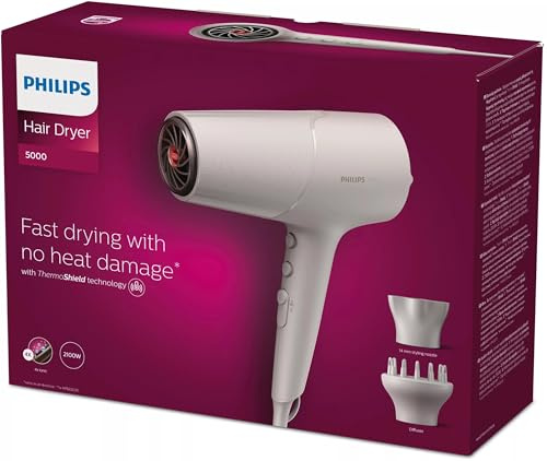 Philips Haartrockner BHD501/20, Weiß, 2100 W