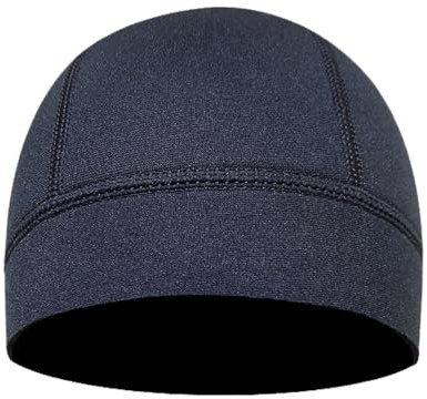 MYLEDI Neopren-Tauchmütze für Herren und Damen, Kopfband, Badekappe zum Schnorcheln, Schwimmen, Surfen, Schwarz, Einheitsgröße