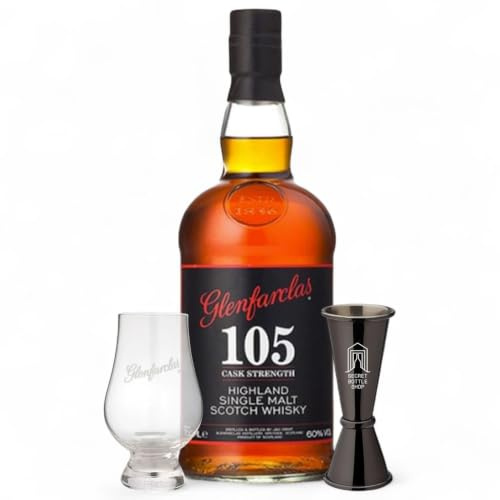Glenfarclas 105 Whisky Gift Set 70cl - Includes Glass & Jigger
