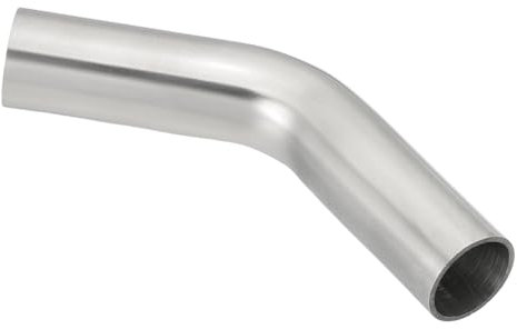 PATIKIL Curva a Gomito a 45 Gradi, Tubo Scarico Sanitario a 7/8 Od Gomito Mandrino Tubo Connettore per Saldatura Attrezzatura per Birrificio Hvac Ringhiera per Scale, 1Pz