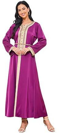 Greatfool Kaftan Mujer - Chilaba Mujer Que Puede llevarse como un caftán marroquí o un Kaftan Playa - Kaftan Mujer Playa Adaptada a Todas - S