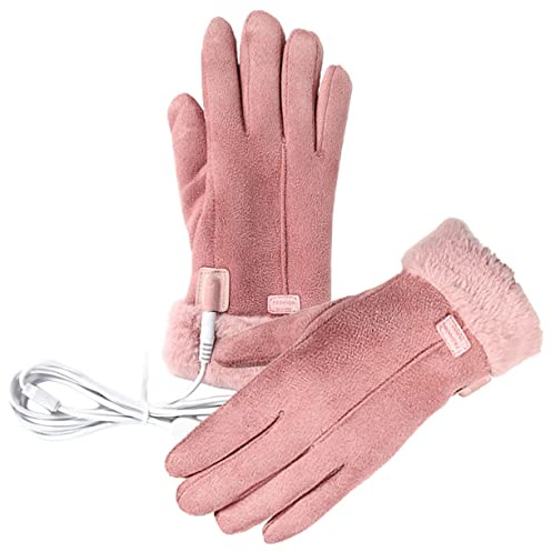 Milisten 1satz USB Heizhandschuhe Für Damen Und Herren Tragbare Thermische Handschuhe wasserdichte Lederhandschuhe Für Outdoor-aktivitäten Einstellbare Temperatur