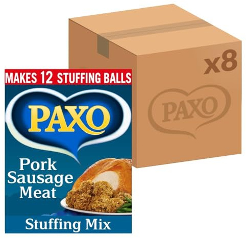 Paxo Limited Edition Pork Sausage Meat Flavour Stuffing Mix, 170 g (Pack of 8)