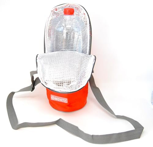 Kühltasche mit Gurt für 1,5 Liter Flasche, Rot