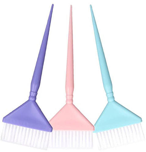 WRITWAA Hair Dye Comb Set 3pcs Soft Bristle Brushes for Hair Stylist Supplies for Salon and Home
