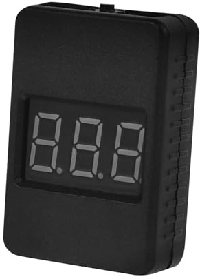 Lurrose Low Voltage Alarm Lithium Ion Battery Tester with LCD Display Digital Battery Capacity Checker Real Voltage Monitor Compact Design