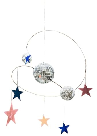 Diskokula Rumsdekoration - Spiraldiscoballs Väggdekoration - Hängprydnad Roterande Reflektor | För Patio Fönster Bil Utomhus Trädgård Tak Inomhus