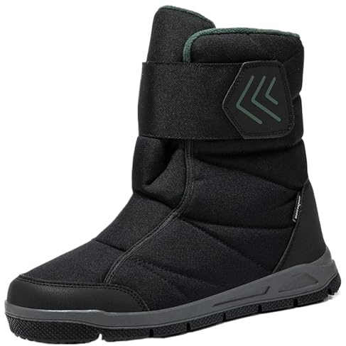 Vrupons Men Women Fleece Lined Snow Boots | Couple Matching Ankle Boots Water-Resistant for Winter Walking & Daily Wear