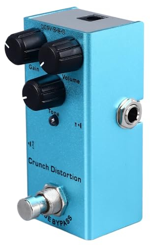 AMONIDA Elektrisk Gitarreffektpedal Kompakt Hållbar Flera Effekter för Musiker Aluminiumlegering 1 Enhet (Crunch Distortion(03))