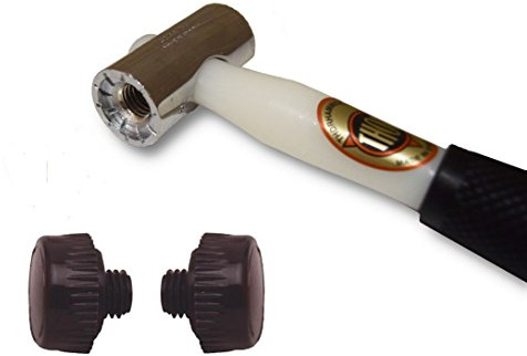 Thor 710 Nylon Faced Window Glazing Hammer/Mallet - with Tough Brown Heads