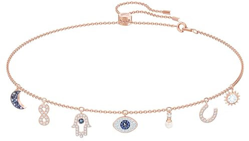 Swarovski Symbolic Halskette, mehrfarbig, Rosé vergoldet