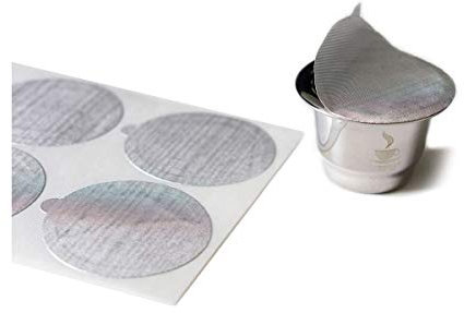 GEFU Ersatz-Aroma-Sticker CONSCIO, 80 Stück, für wiederbefüllbare Kapseln 12718/12721, dicht schließend, Aluminium