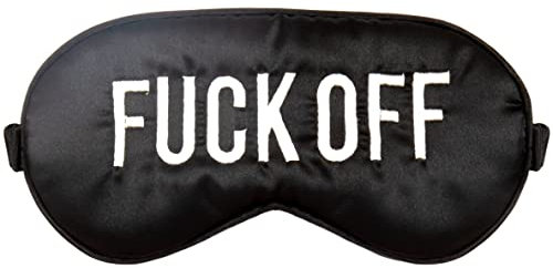 FISURA - Augenmaske. Gel-Augenmaske. Gelmaske gegen geschwollene Augen und dunkle Ringe. Schlafmaske. Maße: 18,5 cm x 9 cm. (Off, schwarz)