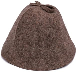 Ger3as Sauna Hat 100% Wool Felt – Heat Protection Cap for Men & Women, Natural Breathable