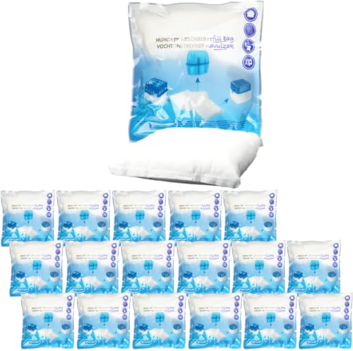 18x Luftentfeuchter Nachfüllpack 400g Raumentfeuchter universelle Feuchtigkeits-Stopper Granulat - Beutel (18x Nachfüllpack 400g)