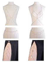 Tornito 6Pcs Sexy Belly Waist Chain Bikini Body Chain Summer Beach Body Jewelry Set for Women Gold Tone