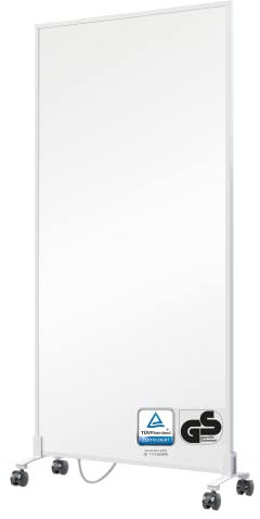 BR Bringer Infrarotheizung Standgerät - 1200 Watt - Energiesparend - Mobile Elektroheizung mit Standfüßen auf Rollen - 5 Jahre Garantie, TÜV - Deutsche Qualitätsmarke (weiß)