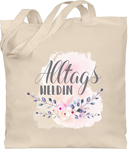Shirtracer - Baumwolltasche - - Taschen - Alltagsheldin Geschenk Mama Krankenschwester Geschenkidee Erzieherin Lehrerin