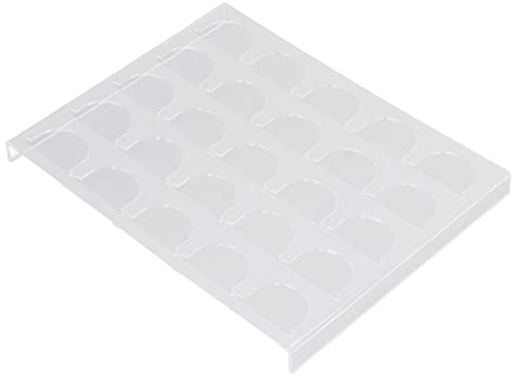 Focket Fockethay8wt5nf6 25 Kaffekapselhållare för kapslar, 12, 6 X 9, 8 Tum Crystal Organizer låda Kapselhållare för Praktisk Förvaringsfack för