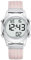 Hearkent Women's Digital Talking Watch British English Speaking Pleasant Voice LCD Big Numbers Watch for Elderly Or Blind People (Pink)