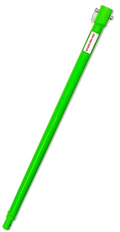 WERHE Bohrverlängerung für Erdbohrer, Vollstahl, 100 cm, Aufnahme 20 mm | Vollstahlwelle, hochwertiger Stahl, inkl. Bolzen und Splint, kompatibel mit Universalbohrern, hohe Standfestigkeit