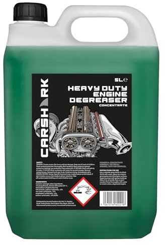 CARSHARK Engine Degreaser 5 litre Concentrate, Heavy Duty Formula, Use on All Engines