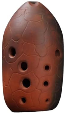 Okarina 10 Löcher Keramik Xun F-Ton G-Ton Ocarina Flöte Ofenwechsel Zweikammer Anfänger Xun Flöte Ocarina(F Right Hand)