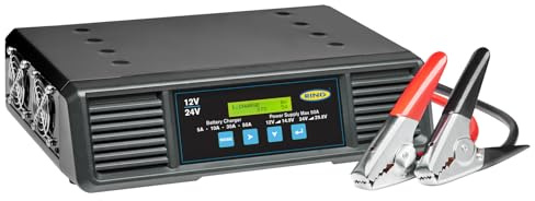 RING 50A Battery Support Smart Charge Pro - For Workshop & Showroom Use: Rapid Recharge in Minutes