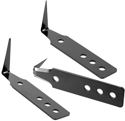 ANZHUO 3 pieces Windshield Broach Blades, Three Blades of Different Specifications, Reusable Blades (3)