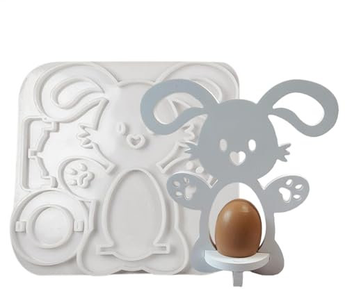 Egg Cup Resin Mold, Easter Bunny Egg Storage Mold, Decorative Egg Mold, Easter Egg Serving Container, Resin Mould for Eggs, Egg Storage Container Mould, Decorative Egg Holder Mould, Hard Boiled Egg