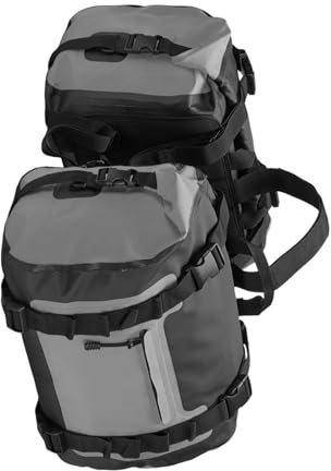 CMGGMKEZDP Motorradtaschen Tail Motorrad Satteltasche wasserdichte Hecktasche Seitentasche Reisegepäck Rucksack Für Y&amaha FJR 1300 Motorrad-Seitentasche(Grau)