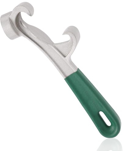 BOXOB Bucket Opener Tool 5 Gallon, 8.5 Inch Multifunctional Aluminum Bucket Lid Remover Tool Pail Opener Wrench with Non-Slip Handle for Home Industrial Commercial Use