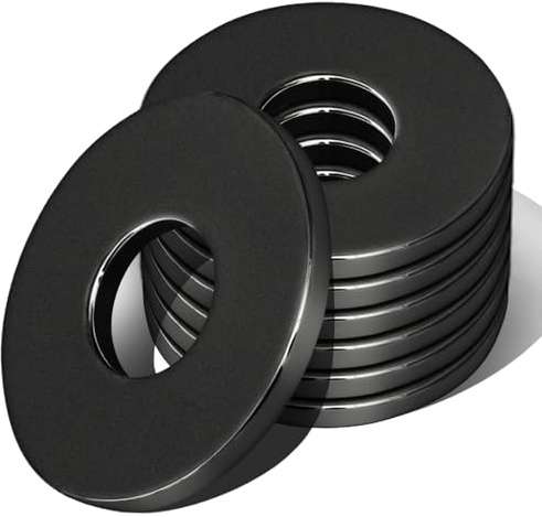 XRXYMQ 150 Stück Unterlegscheiben M3 Schwarz M3x10 mm Karosseriescheiben | Beilagscheiben für Schrauben und Bolzen, stabil und korrosionsbeständig, ideal für Gewindestangen, Möbel und Bauanwendungen