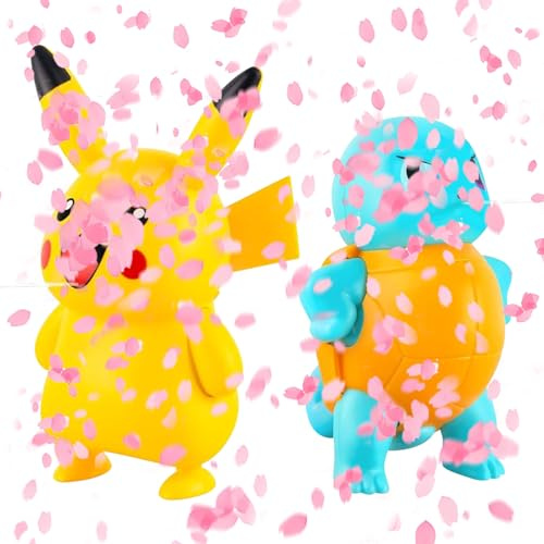 OSOFREE 2 Stück Mini Wasserpistolen Kinder, Anime Figur Wasserpistole Klein, Water Gun Wassersprühspielzeug für Kinder Erwachsene Strand Schwimmbad Party (A)