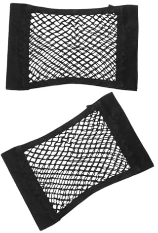 VALICLUD Organizador De Maletero De Coche Doble Capa 2 Pcs Red De Carga para Equipaje Accesorios para SUV Almacenamiento Versátil para Viajes y Camping 25x30cm Tela Oxford Duradera