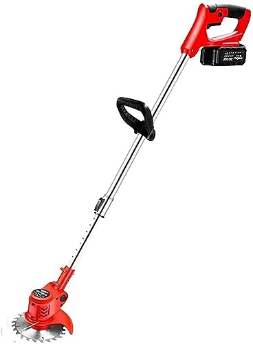 Coupe-Bordures sans Fil, Tondeuse à Gazon électrique, Tondeuse à Gazon Manuelle, Coupe-Bordures sans Fil, Chargeur de Batterie rétractable 42 V léger ELD