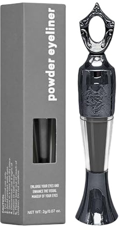 Eyeliner en poudre - Khol intense pour les yeux définis, longue durée, imperméable, crayon de maquillage longue durée, finition naturelle, application facile, maquillage quotidien