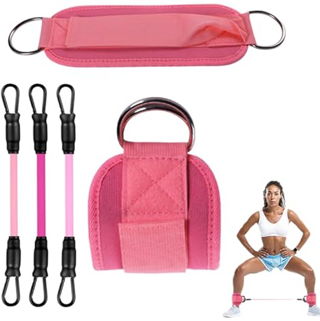 Bandas de tobillo – Equipo ajustable, equipo de entrenamiento de glúteos, para fitness, gimnasio, hogar, rutina diaria, entrenamiento de fuerza