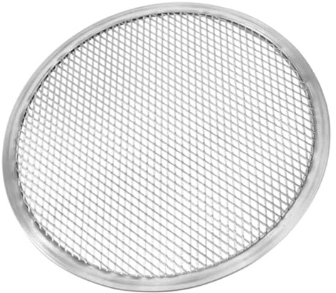 Cabilock Bandeja para Hornear Pizza Redonda de Aluminio 12 Pulgadas Resistente al Desgaste para Horno Multifunción Molde para Pizza Casera y Accesorios de Cocina Doméstica