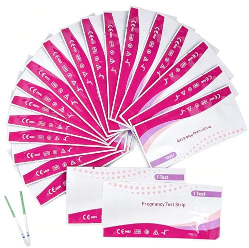 LAKVIL 20 Pièces Pregnancy Test, Test de Grossesse, pour une détection Rapide, Détection Précoces Pour les femmes,Résultat Clair,Facile à Utiliser