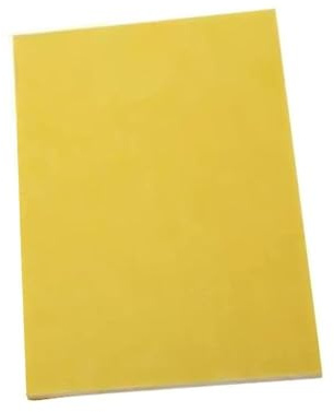 Placa de fibra de vidrio, 3240 Hoja Epoxi, Resina Amarilla, Tablón Plano de Fibra Vidrio for Bandejas Decorativas 1ud(100x200x0.5mm)