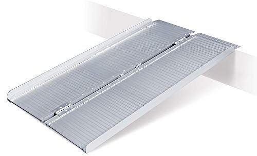 BRB Alu-Auffahrrampe, klappbar, Länge 1220 mm, BxH 715x35 mm, geklappt 360 mm breit, Tragkraft 250 kg