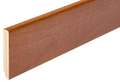 Hobby Legno - Battiscopa Rivestito In Legno Di Ciliegio Verniciato mm. 82X13X2400 (Nr.2 pezzi totalemetri 4, 80)