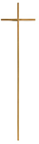 REAL VOTIVA FONDERIE D'ARTE Croce in Bronzo Sottile (cm 60x12) [P.08.1526/60]