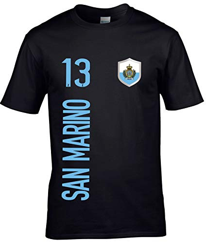 FanShirts4u Herren Fan-Shirt Jersey Trikot - SAN Marino - T-Shirt inkl. Druck Wunschname & Nummer WM EM