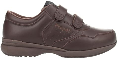 Propét Men's Life Walker Strap Casual Orthopedic Walking Shoes, Brown
