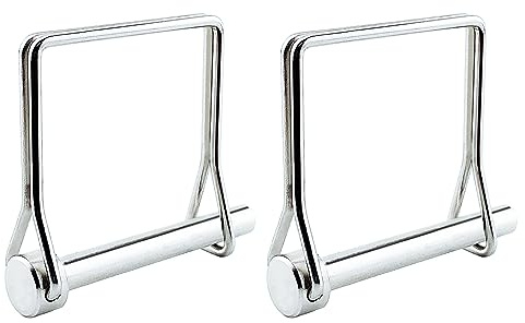 Stainless Steel Square Shaft Locking Pin 1/4 x 2 (Pack of 2)