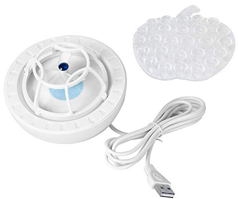 Ejoyous Mini Lavastoviglie, Lavastoviglie Ad Ultrasuoni USB Lavatrice Turbo Automatica Domestico Lavastoviglie Elettrico per la Casa Viaggio d'affari(Blu)