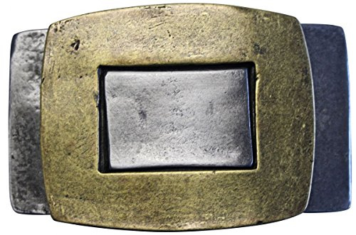 BELTINGER Gürtelschnalle Bicolors 4,0 cm | Buckle Wechselschließe Gürtelschließe 40mm Massiv | LARP- und Mittelalter-Outfit
