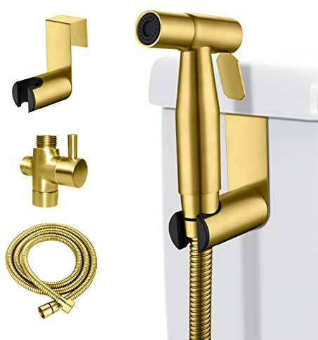 LOSCHEN Kit de pulvérisateur mural pour bidet, pulvérisateur manuel en acier inoxydable Fixation WC pour animaux de compagnie Salle de bain / Hygiène personnelle